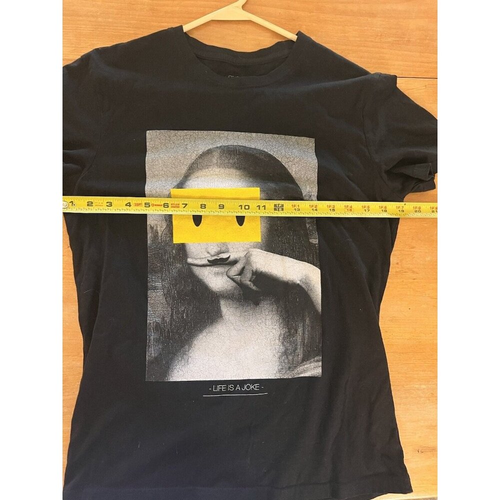 Mona Lisa Life Is A Joke Eleven Paris T-Shirt Leonardo Da Vinci Unisex Size S/P - Image 8
